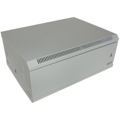 XtendLan 4U/600x450, na zeď, jednodílný, plné dveře, šedý