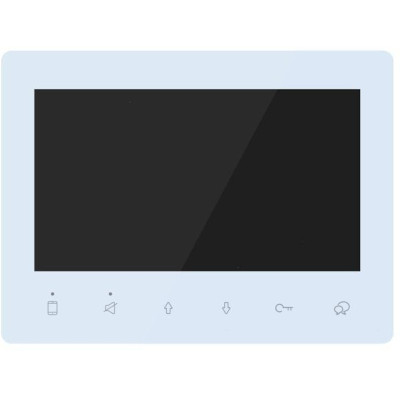 XtendLan Bytový monitor 2-drát D2/ LCD 7" 800x480/ dotyková tlačítka/ CZ menu/ bílý/ tenký 14mm