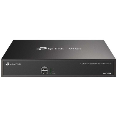TP-Link VIGI NVR1004H, 4 kanály, 80Mbps, H.265+, 1x SATA, max. 10 TB, 1x LAN, 2x USB, VGA, HDMI