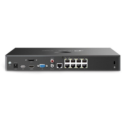 TP-Link VIGI NVR2008H-8MP, 8 kanálů, 80Mbps, H.265+, 2x SATA, max. 20 TB, 8x PoE+, 2x USB, VGA, HDMI