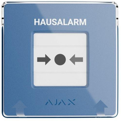 AJAX ManualCallPoint, modrá - ManualCallPoint (Blue) Jeweller, bezdrát. tlačítko pro aktivaci požárního poplachu.