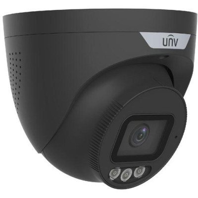 IPC3638SS-ADF28KMC-I1-BLACK - 8MP IP Turret Tri-Guard kamera, obj. 2,8mm, IR/LED 30m, audio, alarm, černá