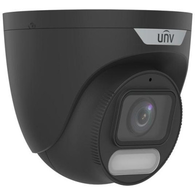 IPC3624LE-ADF28K-WP-BLACK - 4MP IP Turret ColorHunter Wise-ISP kamera, obj.2,8mm, LED 30m, černá