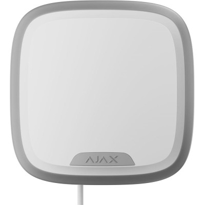 AJAX Superior StreetSiren Plus Fibra,bíl - Sběrnicová venkovní siréna, výkon 85–107 dB, drátové připojení na 2 000 metrů, IP54