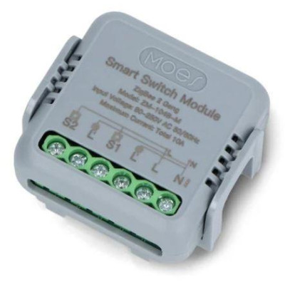 ZM-104B-M-MS - 2 kanálový mini ZigBee spínač elektrických spotřebičů, AC 90-250V, 10A