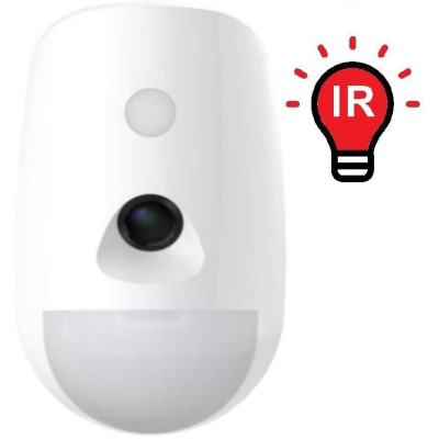 DS-PDPC12P-EG2-WE(B) - AX PRO bezdrátový PIRCAM detektor, PET imunita do 30kg, dosah 12m, vějíř, IR přísvit